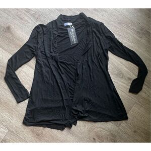New Choice Black Soft Cardigan Small Duster Lightweight New